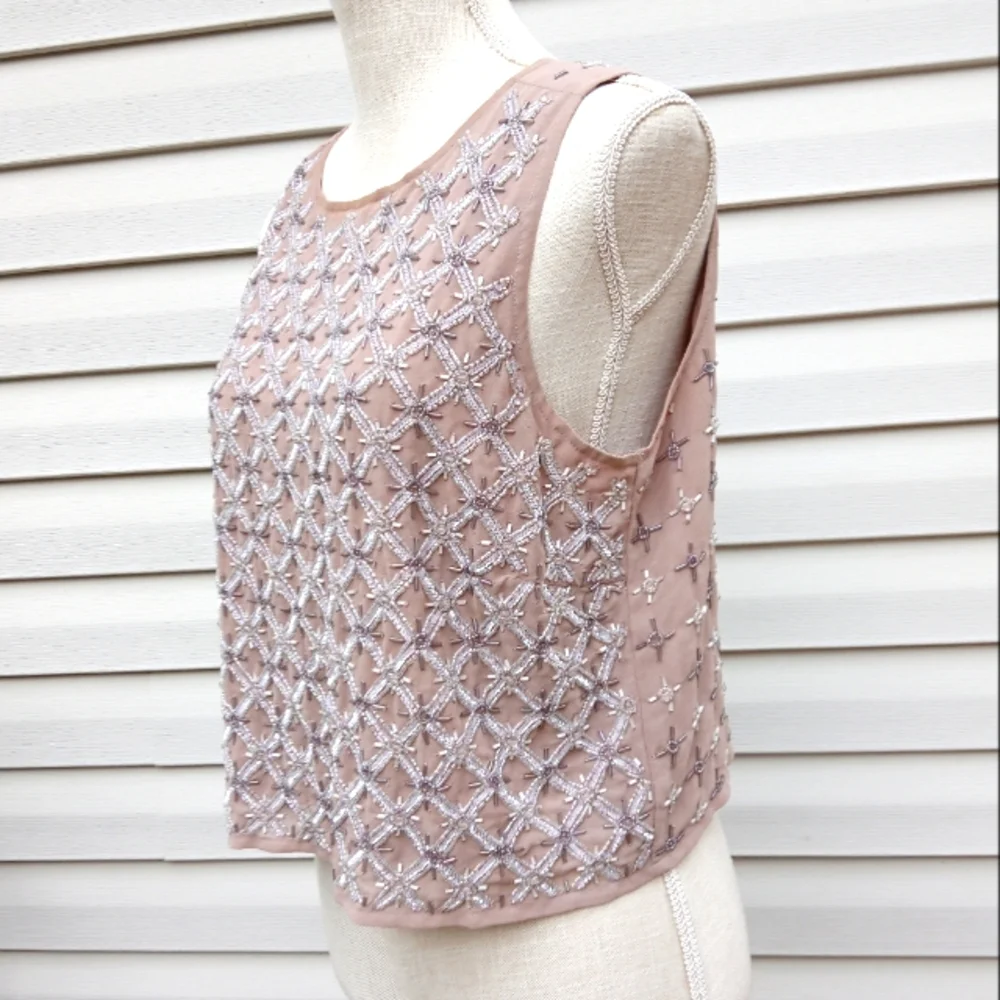 Exquisite! Beaded High-End Tank w/ Liner - Picture 6 of 12